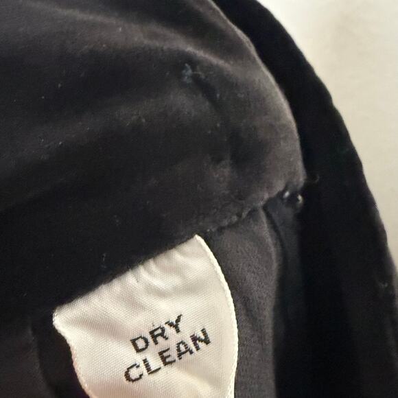 Vintage Black Velvet Maxi Skirt Floral Patchwork Gingham Women's Size 12 - Picture 6 of 7